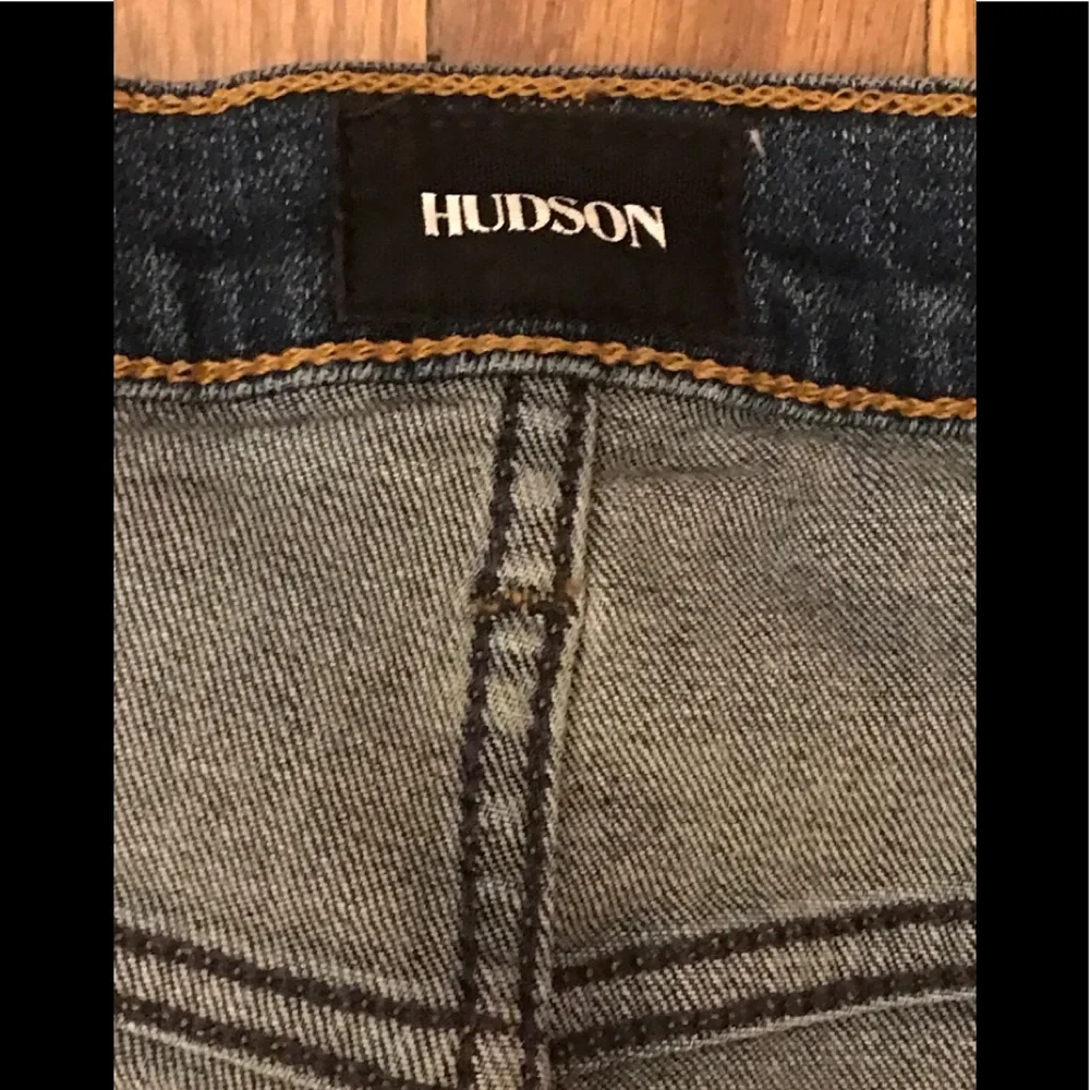 Hudson Zoey High Rise Red Tuxedo stripes Jeans 27 - Picture 7 of 16